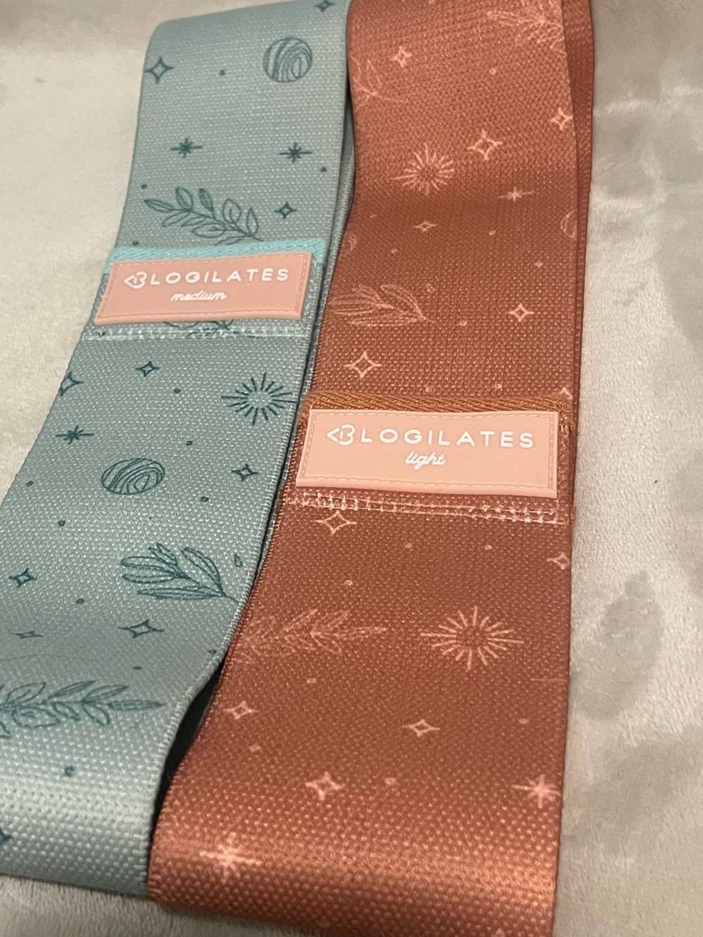 Fitness Bands Set of 2 Yoga Pilates Exercise